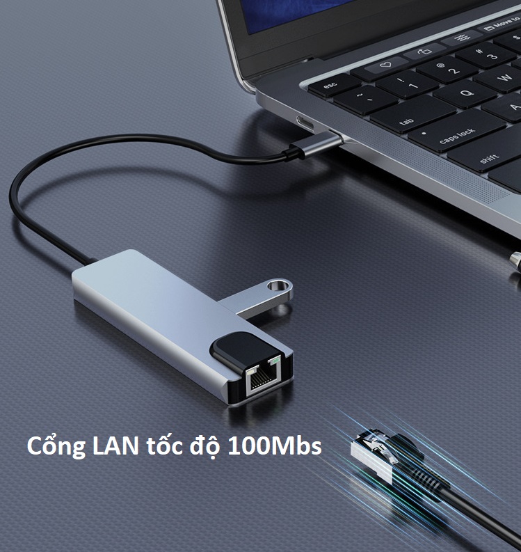 Cáp Chuyển Type C đa năng 8 in 1